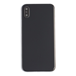 Back Cover Glass with Frame Replacement for iPhone X- Black