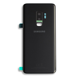 Back Glass for Samsung Galaxy S9+ (w/ Adhesive) (Prime - OEM) - Midnight Black