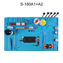 Heat Insulation Pad Silicone Mat Table Maintenance Platform for BGA Welding Repair Workstation + Bolt Parts Position