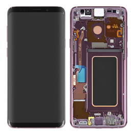 For Samsung Galaxy S9 Plus G965F LCD Touch Screen with Frame Lilac Purple