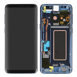 LCD & Digitizer Display Assembly with Frame for Samsung Galaxy S9  - Coral Blue