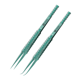 2UUL Titanium Alloy Tweezers Blue Curved Straight Tip Tweezers For Motherboard Wire Jump Micro Repair