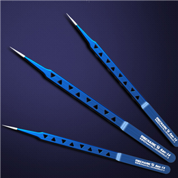 MECHANIC Aac14 Stainless Steel Tweezers Grade A 8 Hole Heat Dissipation 16CM Forceps for Phone Flying Wire Spot Welding IC Chip