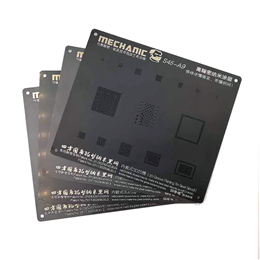 Mechanic 3D Groove Black Stencil for Phone A8 A9 A10 A11 A12 CPU NAND Baseband IC Chip BGA Reballing Tin Planting Template