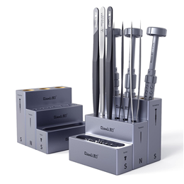Qianli iCube Storage Box High Quality Aluminum Alloy Phone Repair Tweezers Screwdriver Screw Parts Organizer 4pcs/Set