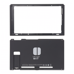 Top and  Bottom Housing Cover for Nintendo Switch  Black
